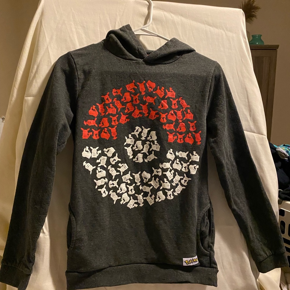 Pokémon size 14 hoodie with pockets, EUC
